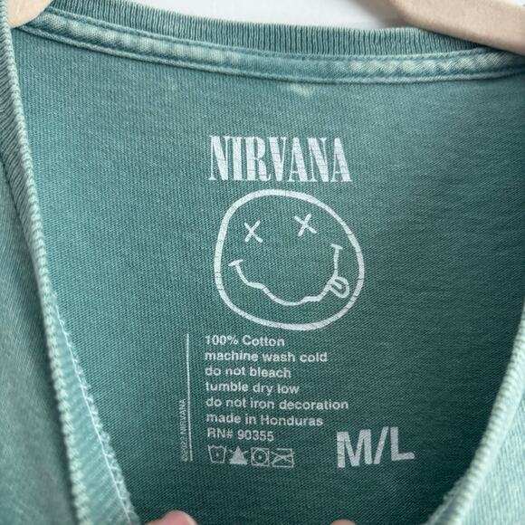 Nirvana "In Utero" Album Cover Graphic T-shirt Acid Wash Grunge Rock Sz M/L - Picture 5 of 8